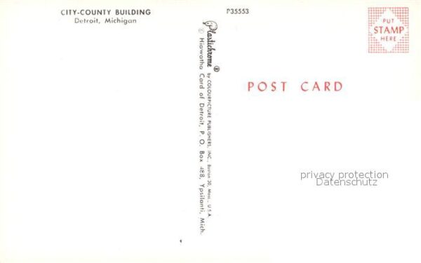 Detroit Michigan City County Building – Bild 2