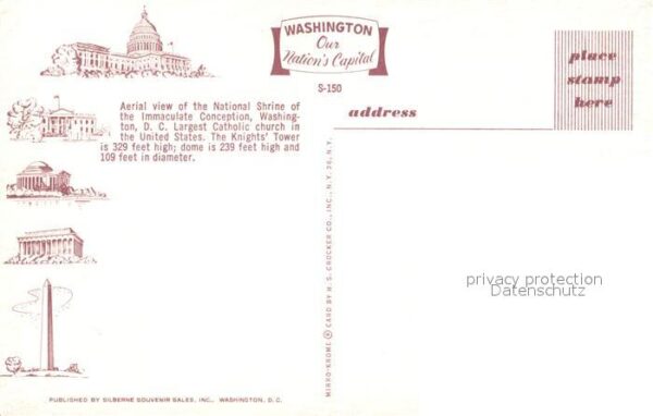 Washington DC Fliegeraufnahme National Shrine – Bild 2