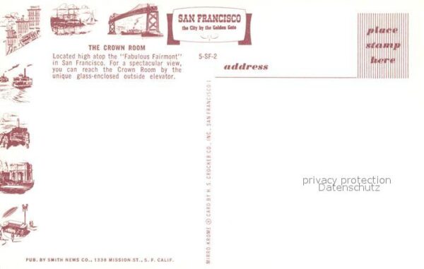 San Francisco California The Crown Room Bar – Bild 2
