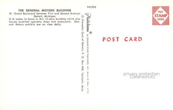 Detroit Michigan General Motors Building – Bild 2