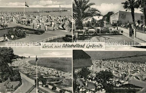 Groemitz Ostseebad Strand Seebrücke Kurmittelhaus Strandha