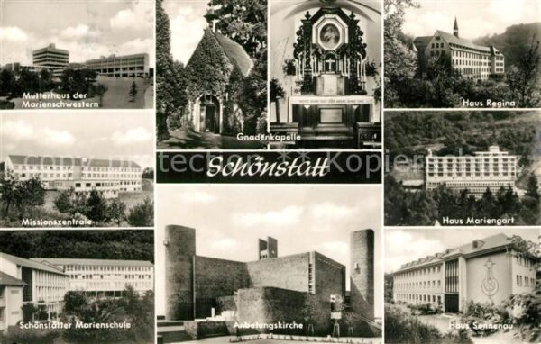 Schoenstatt Vallendar Gnadenkapelle Anbetungskirche Häuser Re