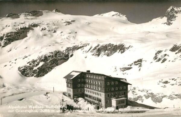 Rudolfshuette Weisssee Alpenhotel Weißsee mit Granatspitze