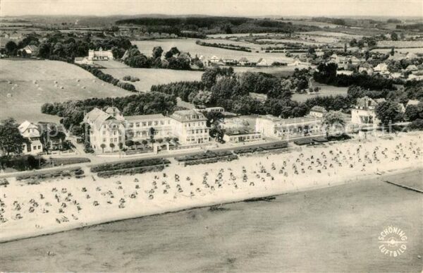 Scharbeutz Ostseebad Fliegeraufnahme mit Strand