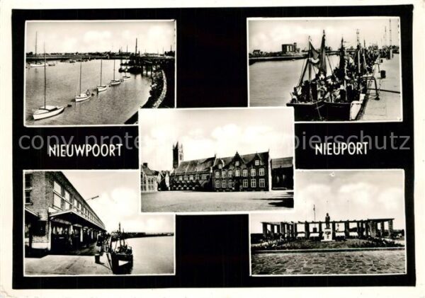 Nieuport-Bains Hafen Gebäude