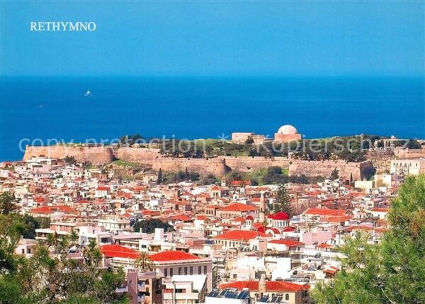 Kreta Crete Fliegeraufnahme Rethymno