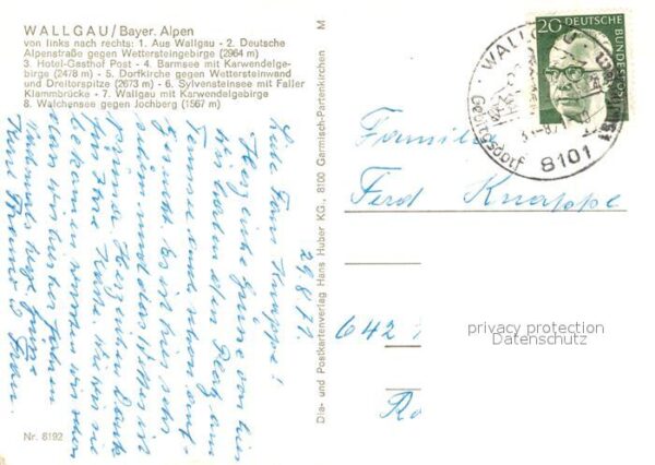 Wallgau Kirche Alpen Gasthof-Post Barmsee – Bild 2