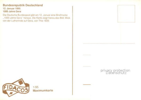 Gera Krichenpartie Künstlerkarte von Thie 18 – Bild 2