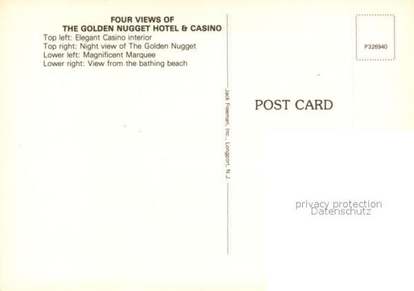 Atlantic City New Jersey Casino Golden-Nugget Beach – Bild 2