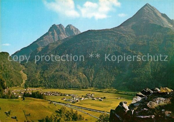 Huben Oetztal mit Perler und Hahlkogel
