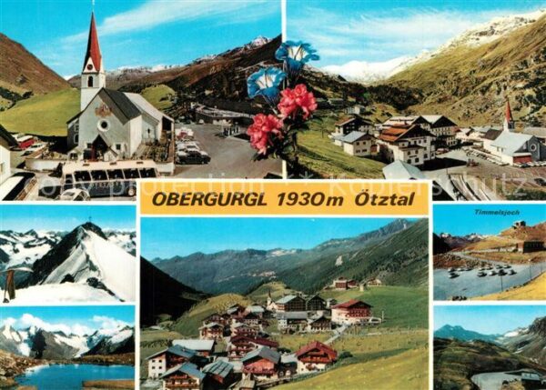 Obergurgl Soelden Tirol Kirche See Timmeljoch
