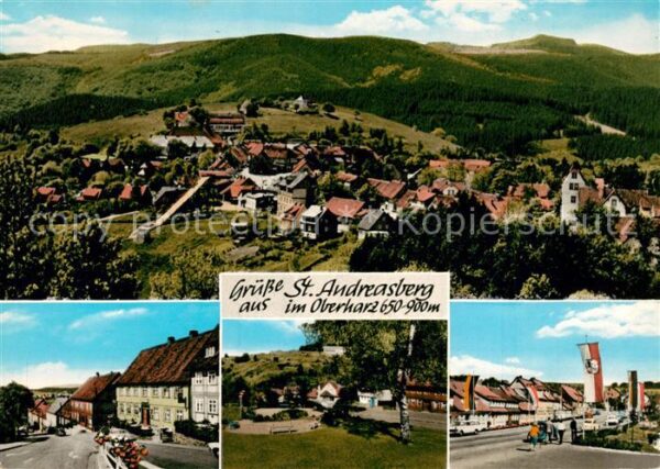 St Andreasberg Harz Fliegeraufnahme Ortspartien