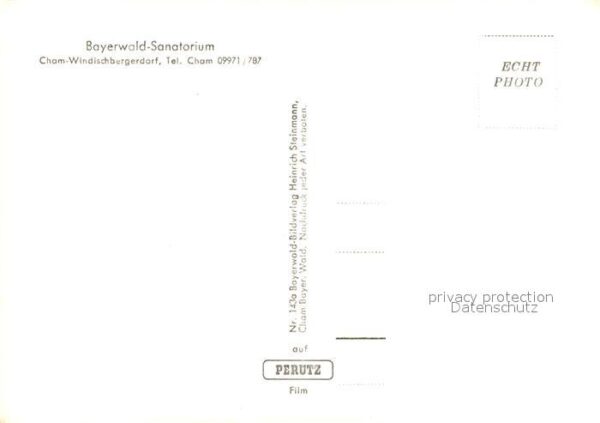 Cham Oberpfalz Bayerwald-Sanatorium Windischbergerhof – Bild 2