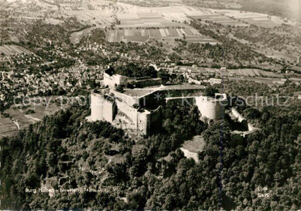Neuffen Fliegeraufnahme Burg-Hohenneuffen