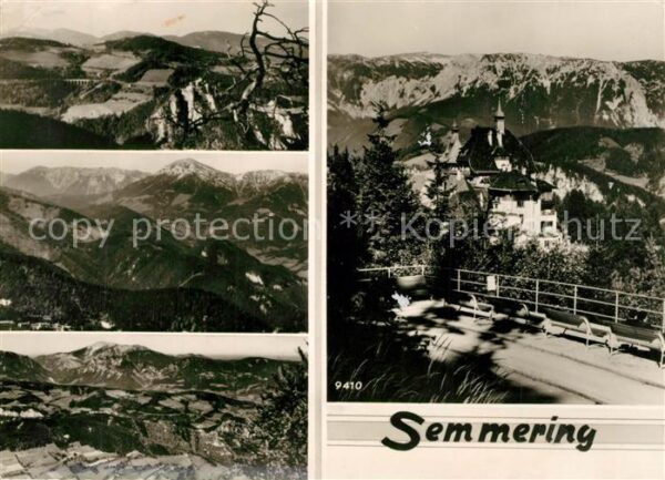 Semmering Niederoesterreich Fliegeraufnahme
