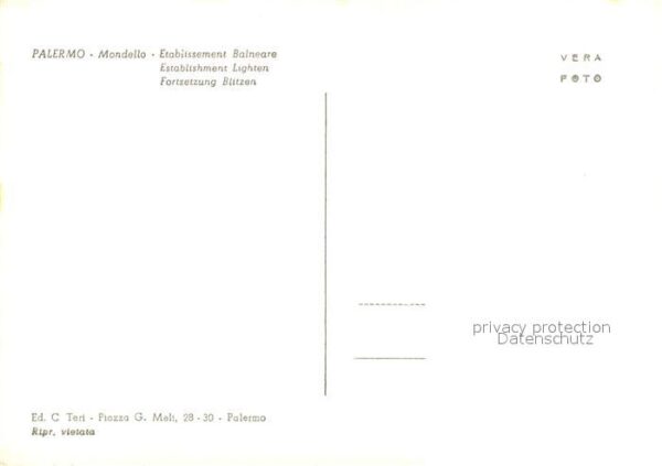 Palermo Sicilia Mondello Etablissement Balneare – Bild 2