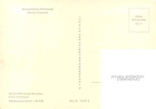 Treptow Berlin Sowjetisches Ehrenmal – Bild 2