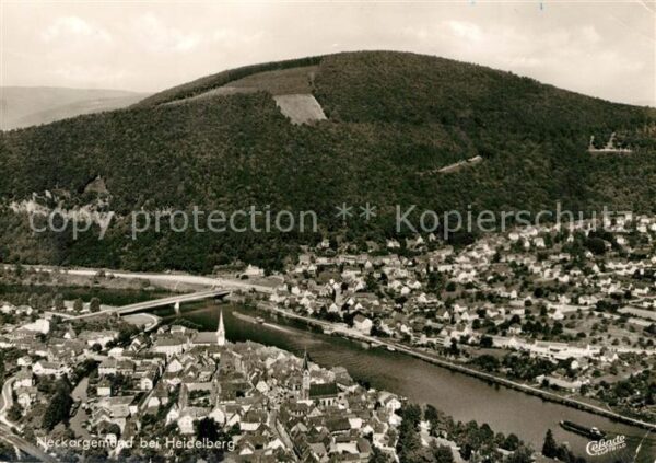 Neckargemuend Fliegeraufnahme Neckarpartie bei Heidel