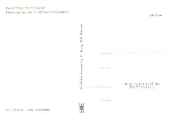 Kipsdorf Haus Esther Erholungsheim der Kirchlich – Bild 2