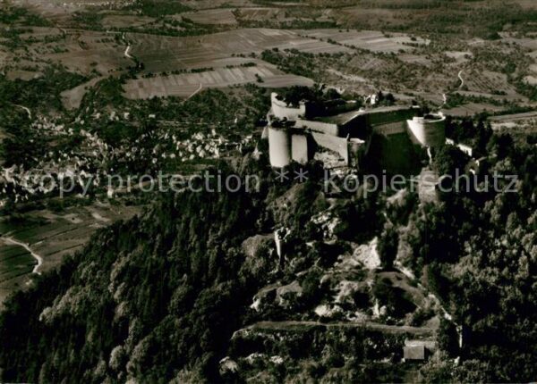 Neuffen Fliegeraufnahme Hohen Neuffen Burg