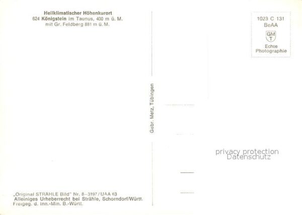 Koenigstein Taunus Fliegeraufnahme mit Feldberg – Bild 2