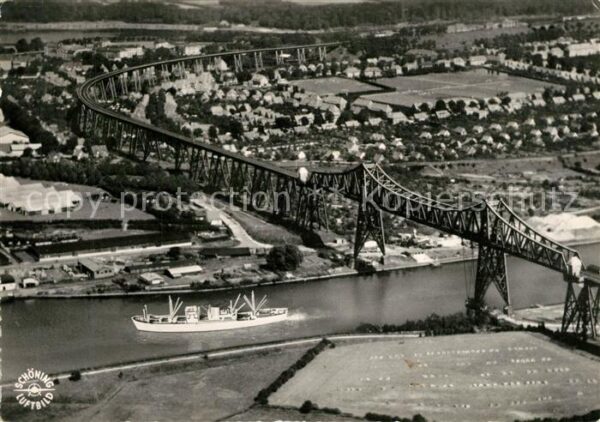 Rendsburg Fliegeraufnahme Hochbrücke