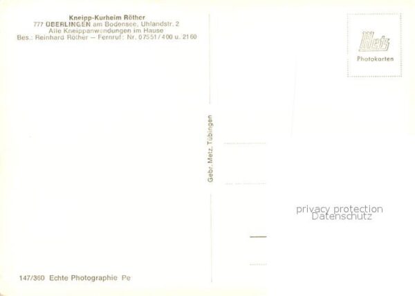 Ueberlingen Bodensee Kneipp-Kurheim Röther – Bild 2