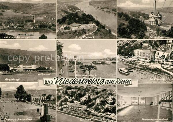 Niederbreisig Blick von Hönningen Burg-Rheineck Sesse