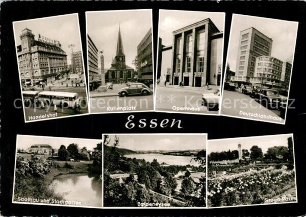 Essen Ruhr Handelshof Kurienplatz Opernhaus Deutsc
