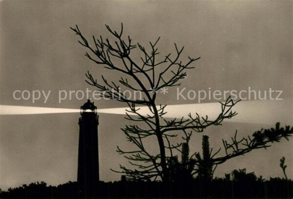 Prerow Ostseebad Leuchtturm bei Nacht