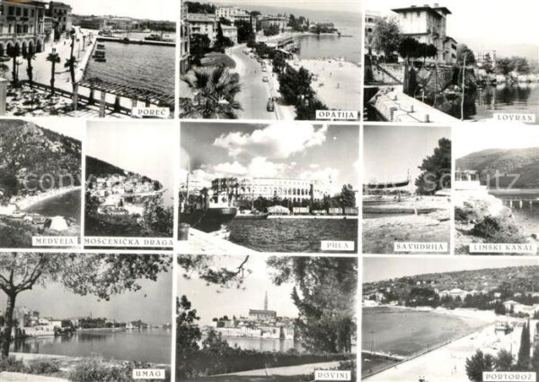 Opatija Abbazia Lovran Porec Medveja Pula Umag Rovini P