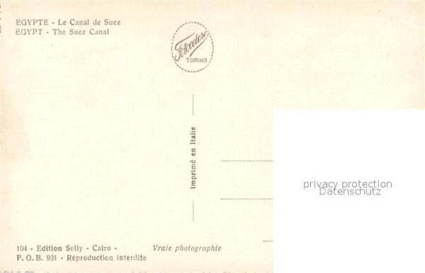 Dampfer Oceanliner Egypte Canal de Suez – Bild 2