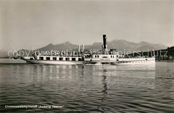 Dampfer Seitenrad Ludwig Fessler Chiemsee