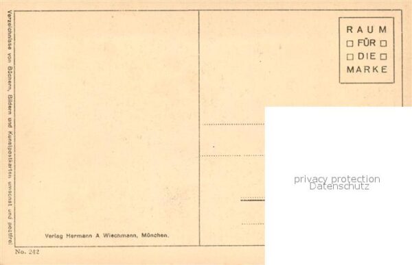 Wagner Richard Komponist Künstlerkarte C. Jäger Verlag-Wiechmann – Bild 2