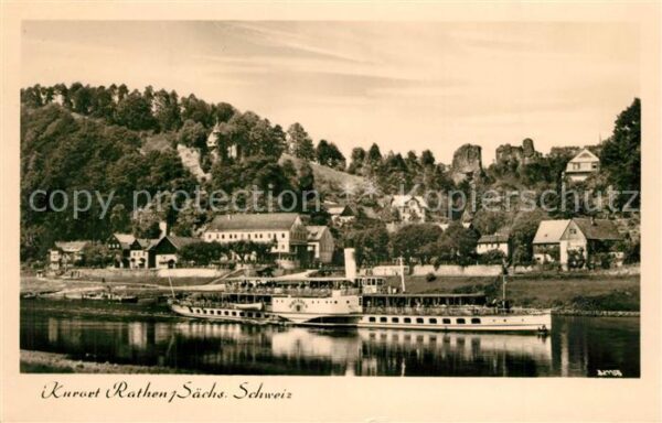 Dampfer Seitenrad Dresden Rathen