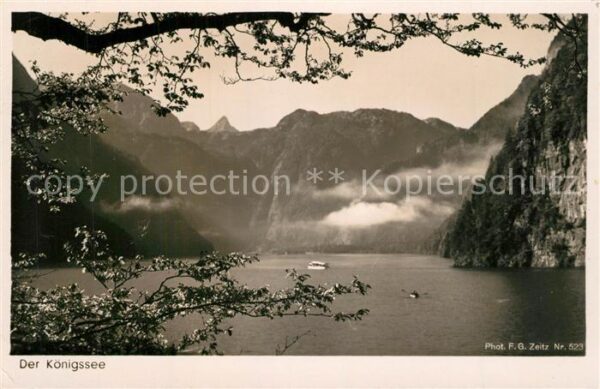 Foto Zeitz F.G. Nr. 523 Königssee Berchtesgaden