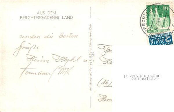 Foto Zeitz F.G. Nr. 523 Königssee Berchtesgaden – Bild 2
