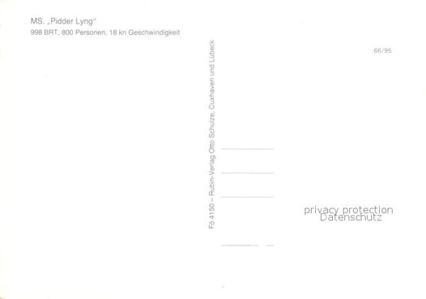 Motorschiffe MS Pidder Lyng Gedicht Detlev von Lilie – Bild 2