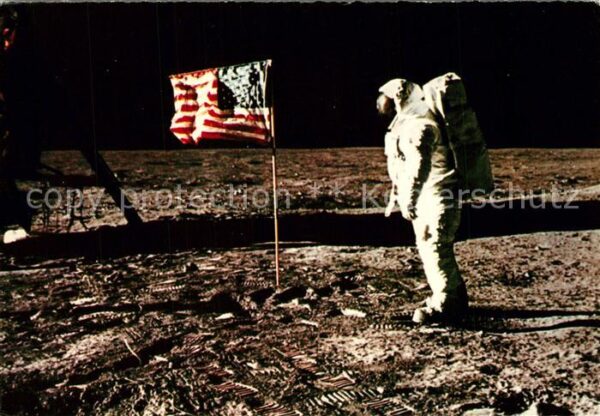 Astronaut Mond Sternenbanner Neil Amstrong Edwin