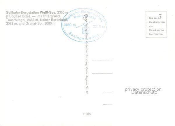 Seilbahn Weiss-See Rudolfshütte Tauernkogel Kais – Bild 2