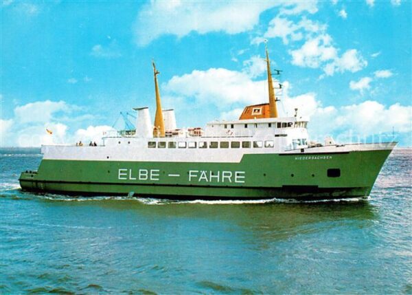 Faehre Ferry Bac Traghetto-- Elbe-Fähre MS Niedersachsen Cuxhaven-Br