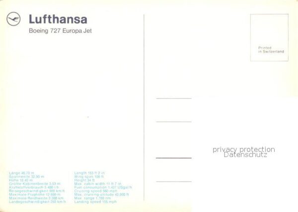 Lufthansa Boeing 727 Europa Jet – Bild 2