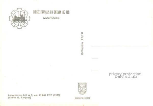 Lokomotive 241 A 1 Musee Chemin de Fer Mulhouse – Bild 2