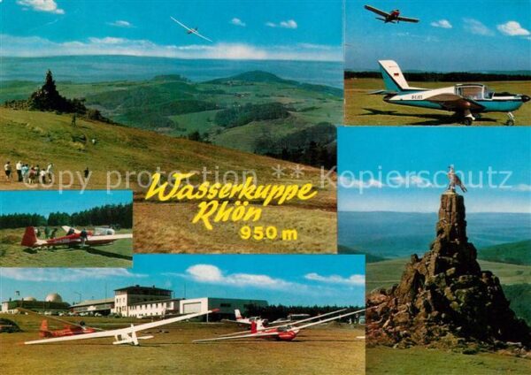 Segelflug Gliding Vol-Voile Vuolo-a-Vela Wasserkuppe Rhön Fliegerdenkmal