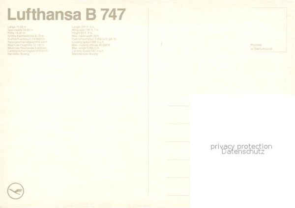 Lufthansa Boeing 747 – Bild 2