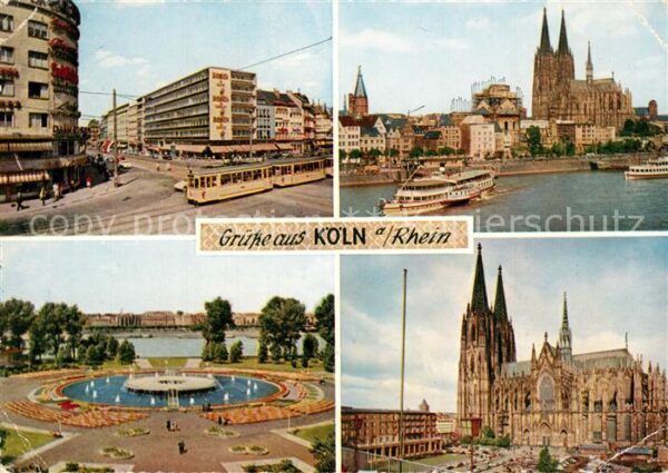 Strassenbahn Dampfer Köln Rudolfplatz Tanzbrunnen Do