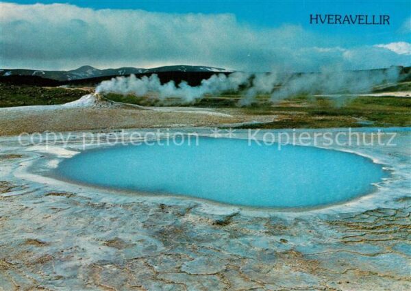 Geysire Vulcans Geysers Vulkane Blahver Öskurhver Hveravellir Central I