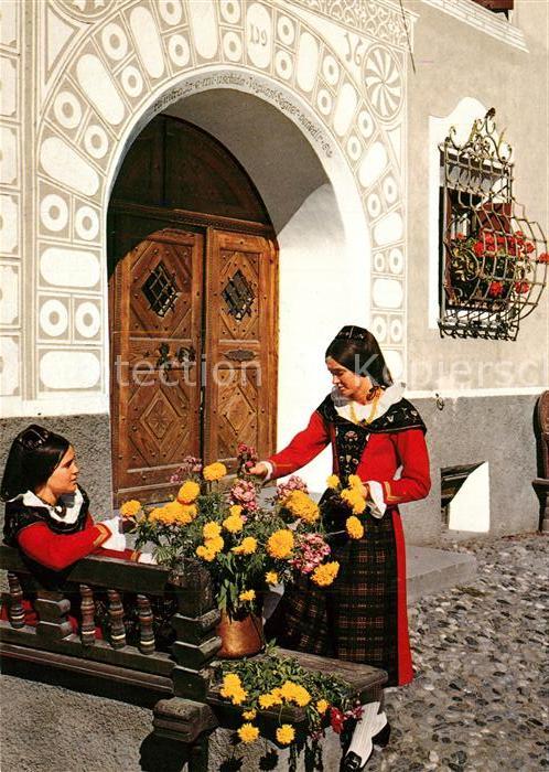 Trachten Schweiz Engadin Festtagstracht