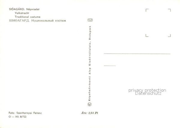 Trachten Ungarn Siogard Nepviselet – Bild 2
