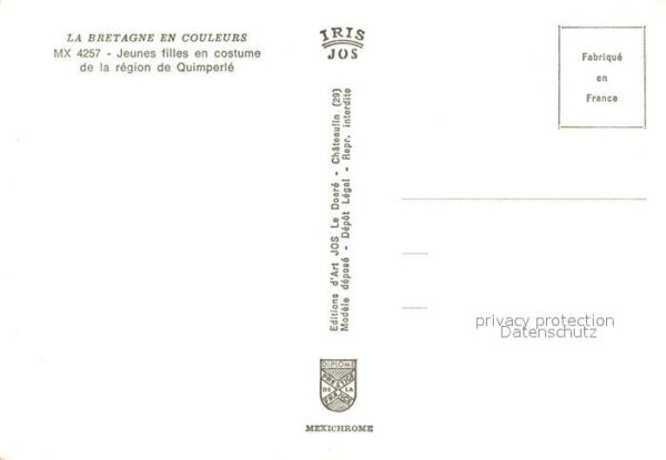 Trachten Frankreich Quimperle – Bild 2